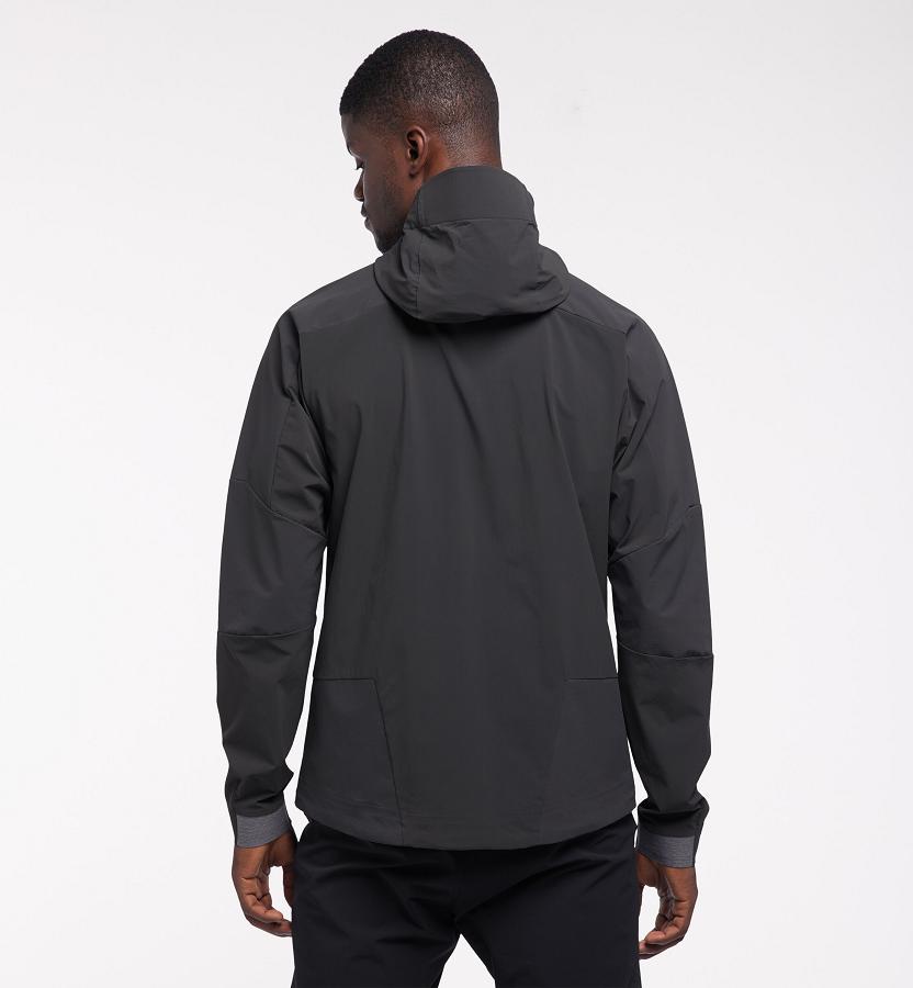 Haglöfs Mens Skarn Hybrid Softshell Jacket Black New Zealand 14920RHGZ
